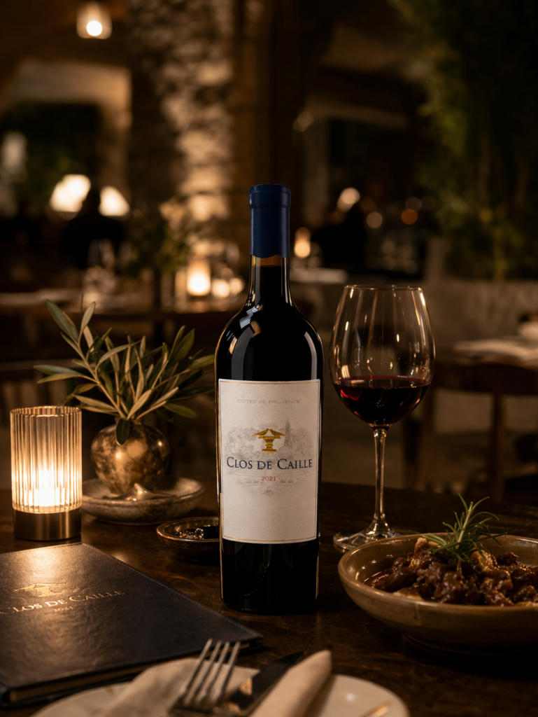 Dîner intime à la cave chaleureuse